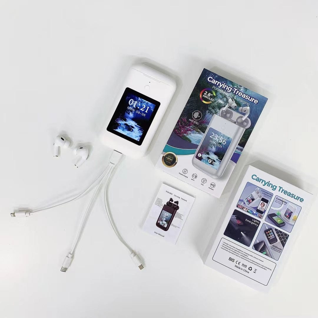 POWER BANK WITH AIRPODS AND DISPLAY