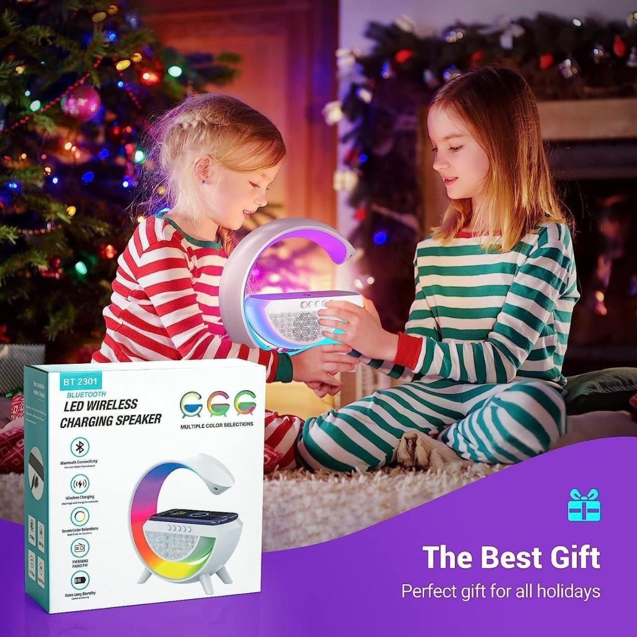 G-Shape LED Bluetooth Speaker