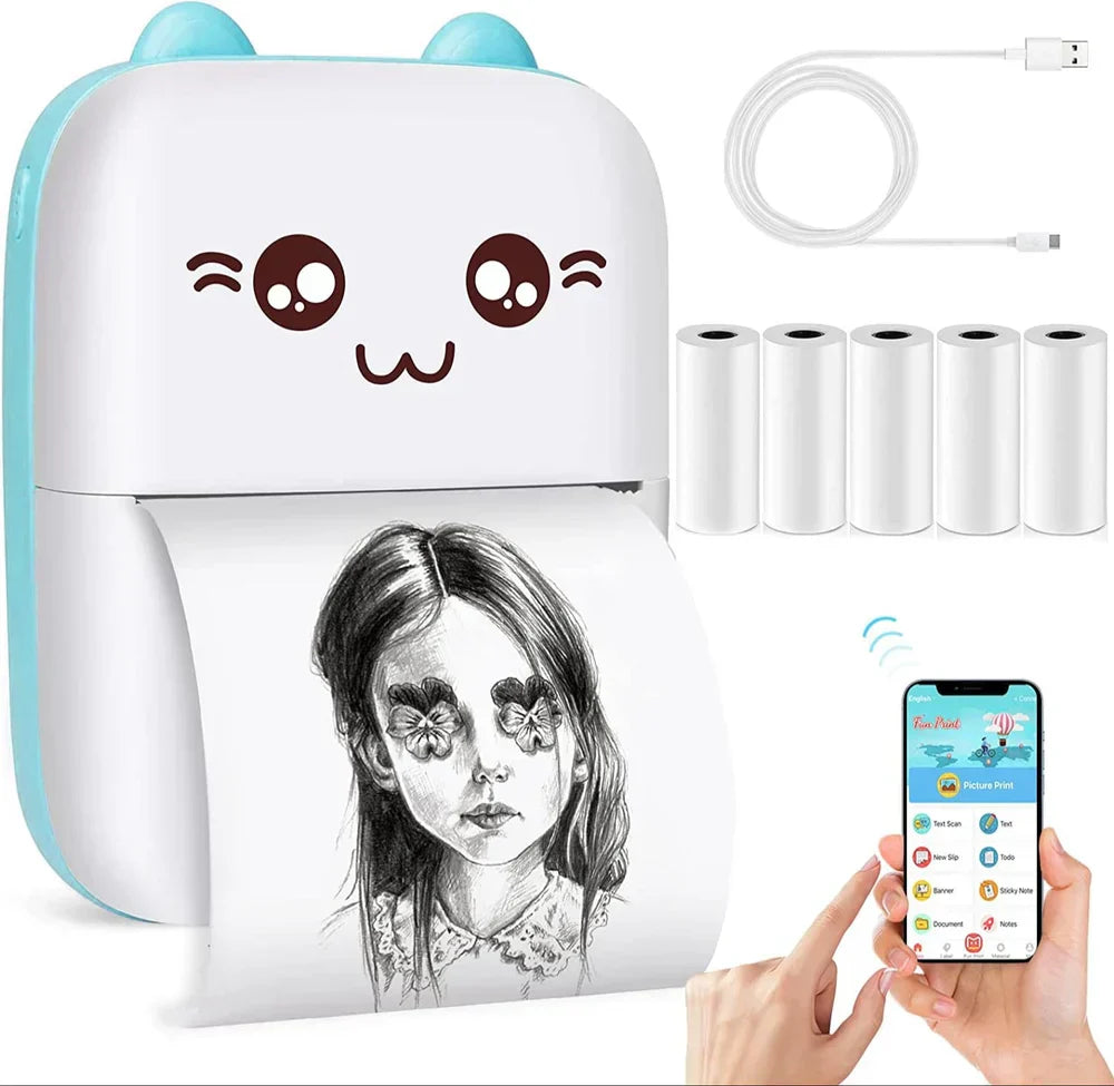 Mini Portable Wireless Thermal Printer